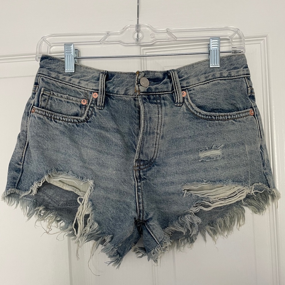 Free People denim shorts